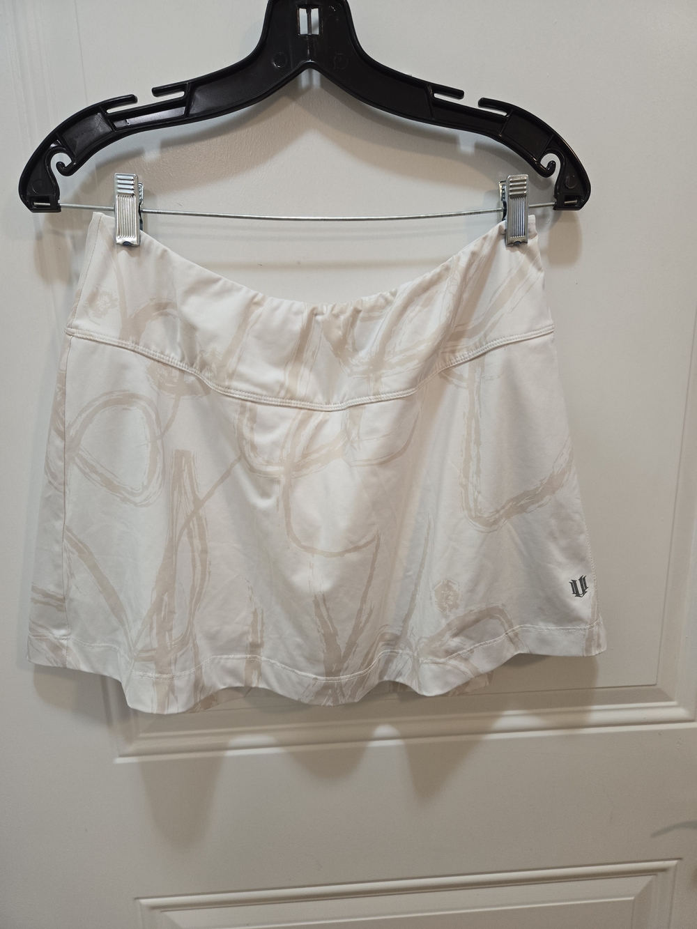 EleVen by Venus Williams White Cream Printed Tennis Skort